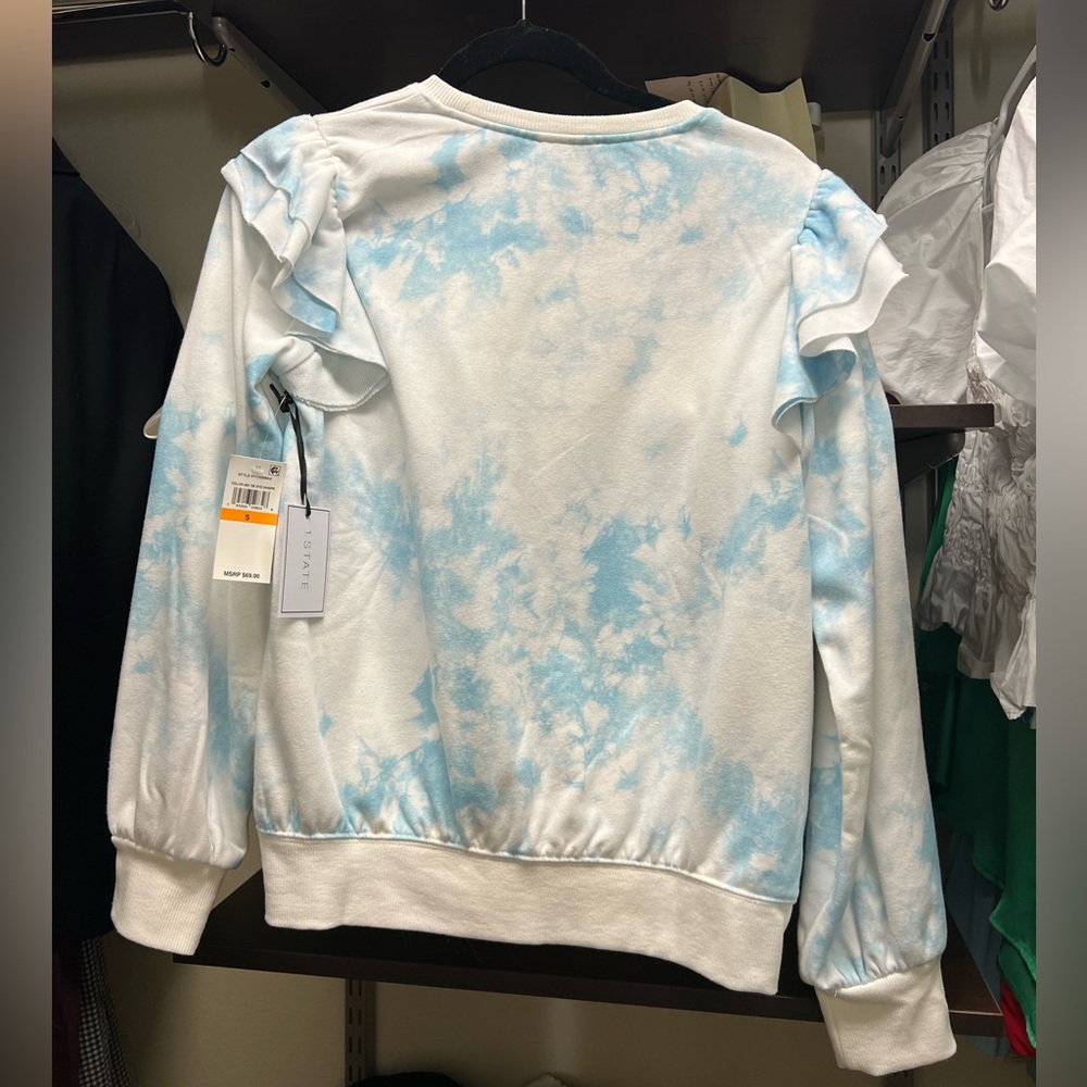 1. STATE Ruffle Sweatshirt